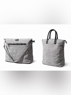 Anne Klein, Travel Bag, Glen Plaid, Top Zip Overnight Weekender.  BR